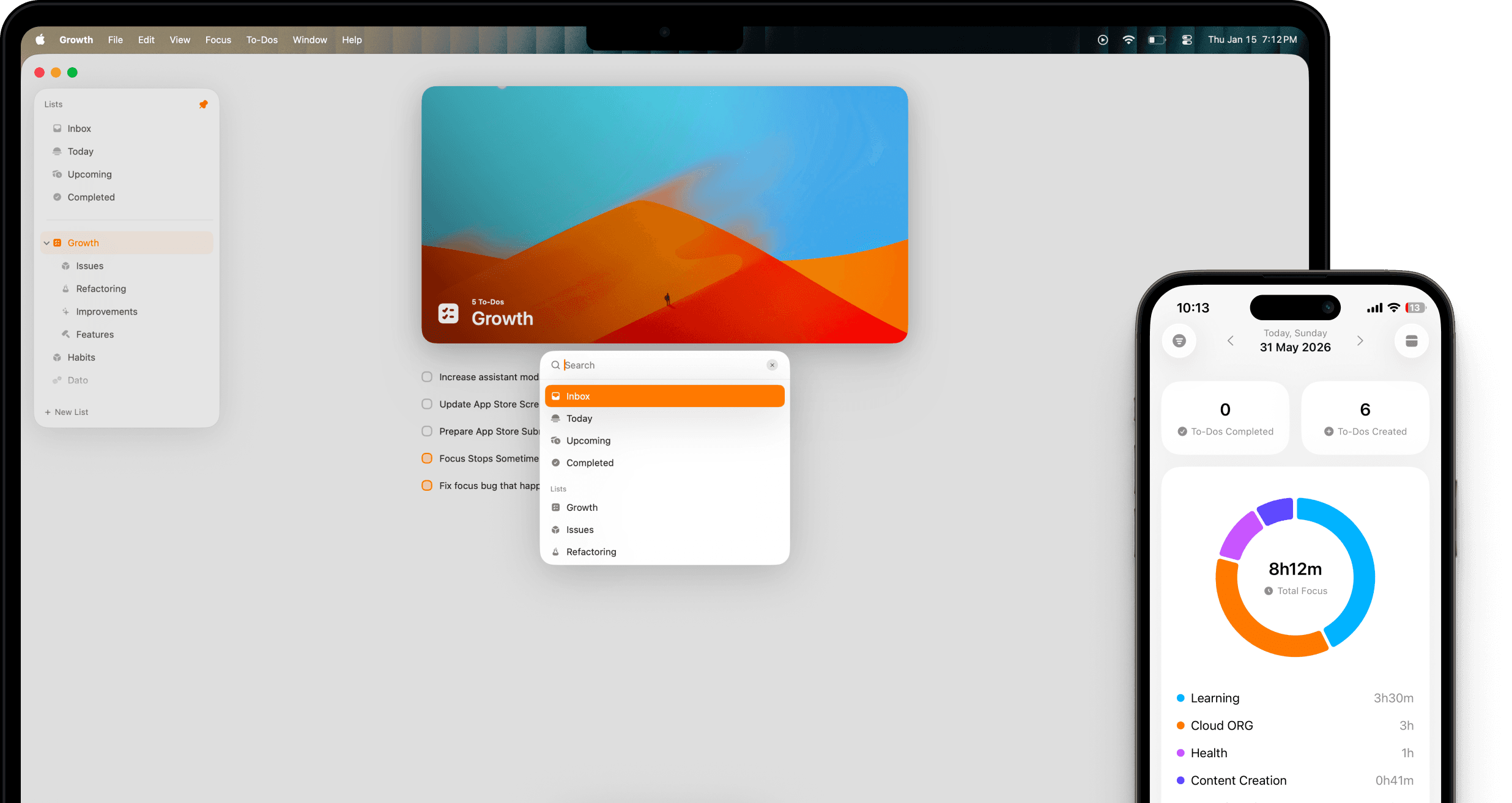 Device family mockup (Mac, iPad, iPhone)